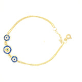 925 Silber |  Armband Nazar mit Zirkonia