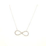 925 Silber |  Halskette Infinity mit Zirkonia Groß