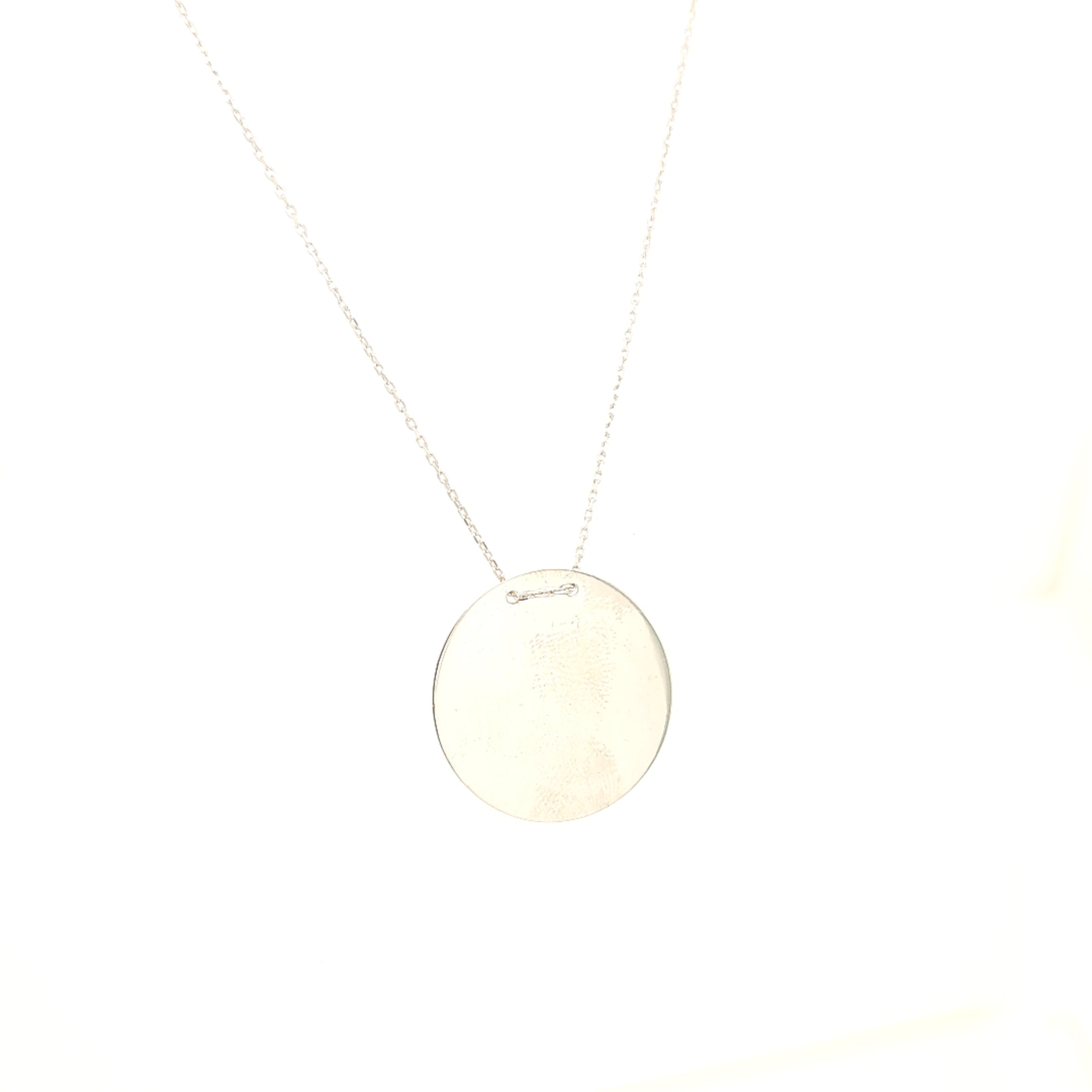 925 Silber |  Halskette Rund