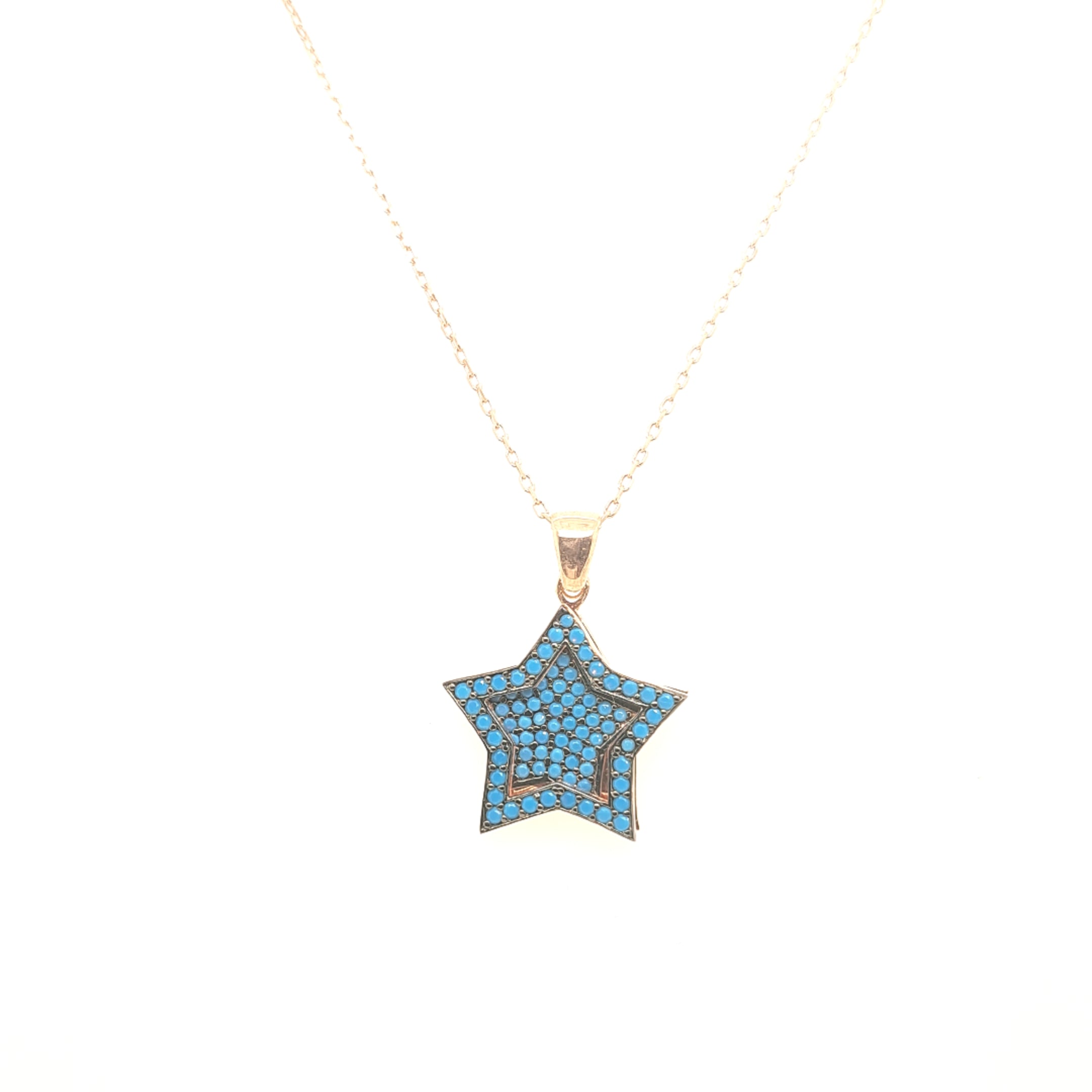 925 Silber |  Halskette Stern
