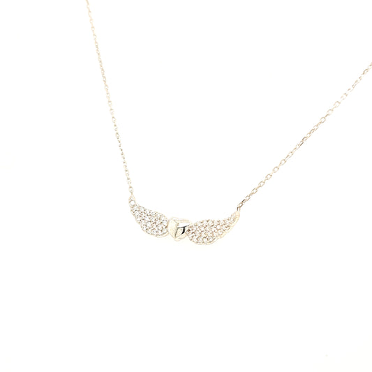 925 Silber |  Halskette Angel mit Zirkonia