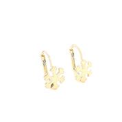 14K Gold | Ohrstecker mit Schneeflocke