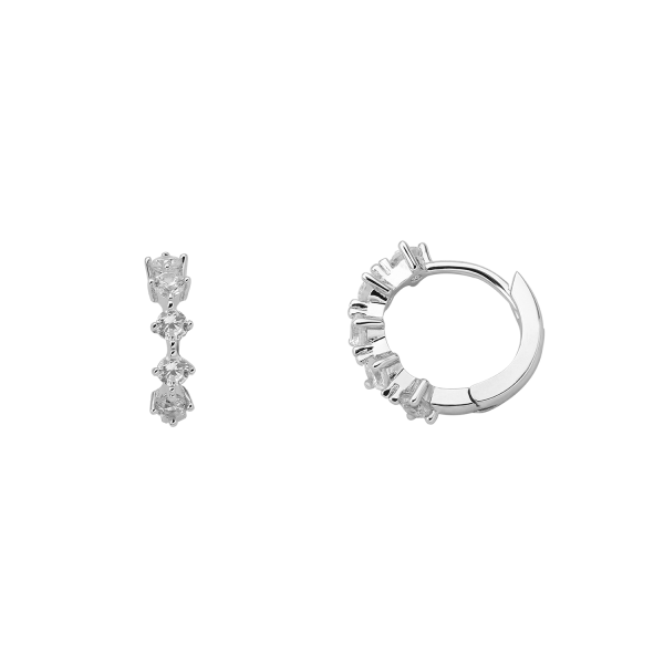 925 Silber |  Ohrringe KRAPPE SILBER XENOX