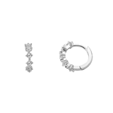 925 Silber |  Ohrringe KRAPPE SILBER XENOX