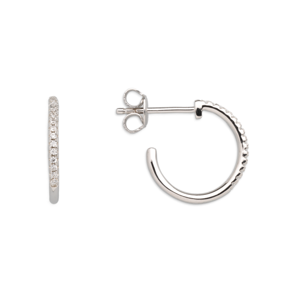 925 Silber |  Ohrringe CREOLEN XENOX