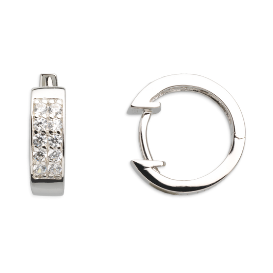 925 Silber |  Ohrringe CREOLEN XENOX