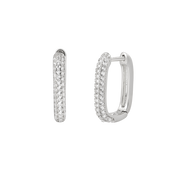 925 Silber |  Ohrringe CREOLEN XENOX