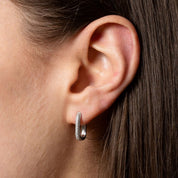 925 Silber |  Ohrringe CREOLEN XENOX