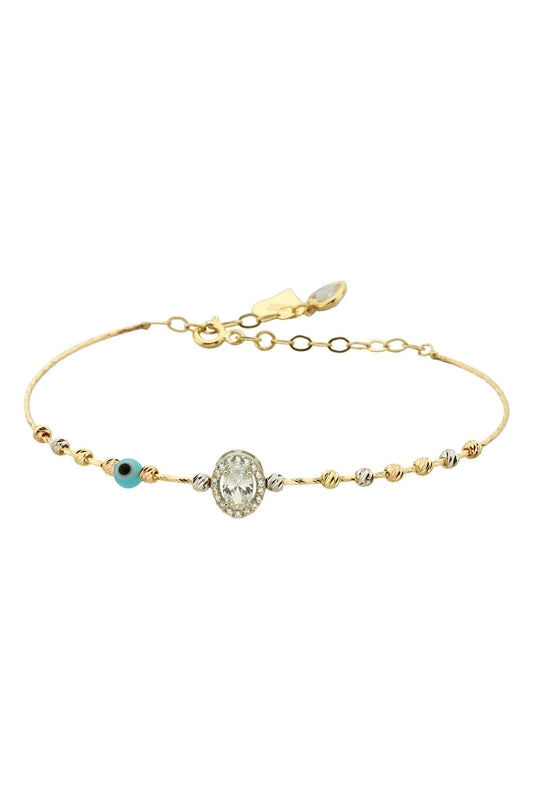 14K Gold | Armband mit Zirkonia BLK869