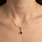 14K Gold | Halskette mit Zirkonia K0214B