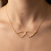 14K Gold | Halskette mit Flügel K0331