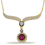 14K Gold | Halskette mit Zirkonia K0214B