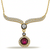 14K Gold | Halskette mit Zirkonia K0214B
