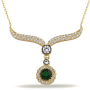 14K Gold | Halskette mit Zirkonia K0214C