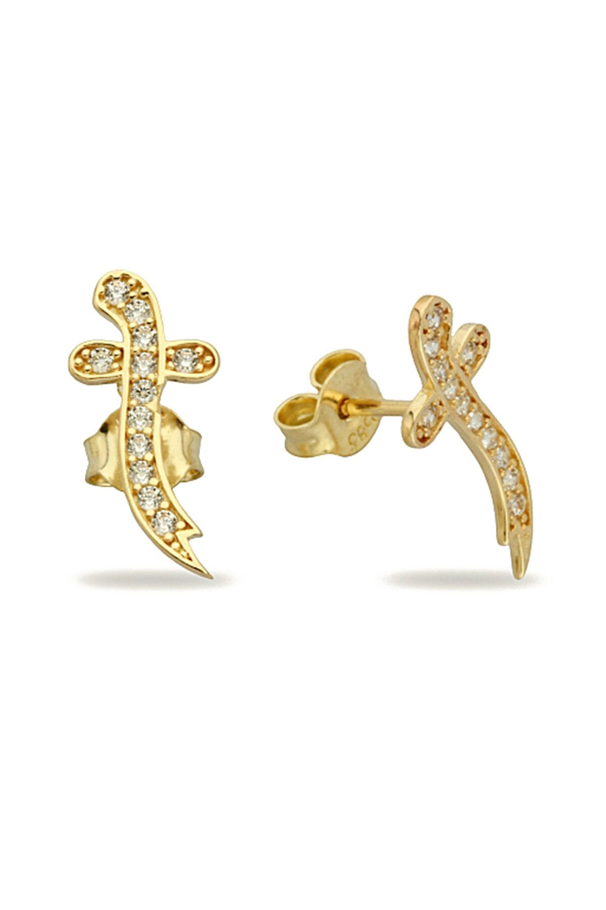 14K Gold | Ohrstecker mit Ali Schwert KP486