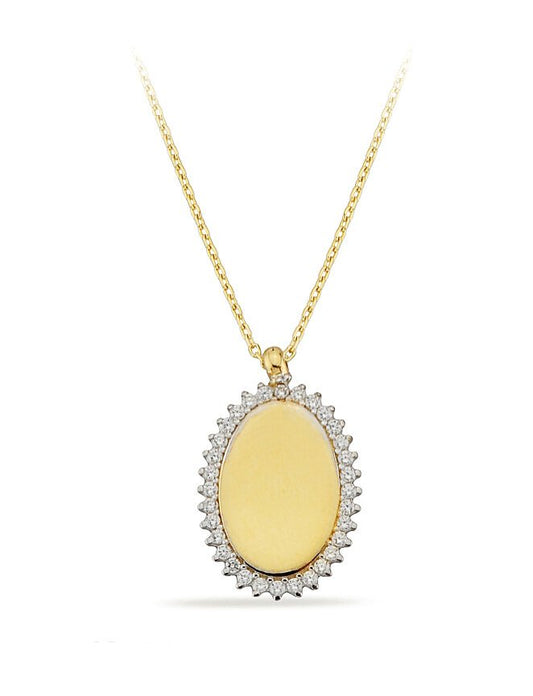 14K Gold | Halskette mit Creole K1610