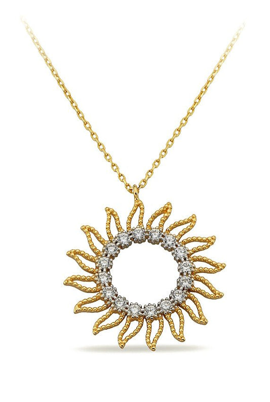 14K Gold | Halskette mit Creole K1918
