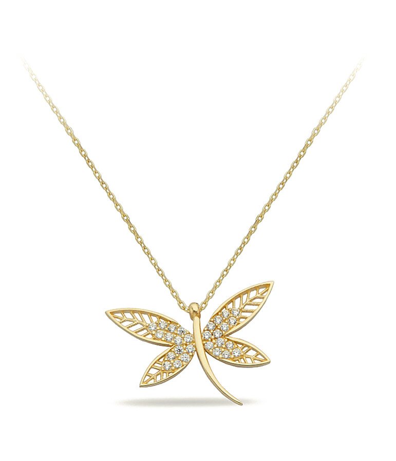 14K Gold | Halskette mit Libelle K2318