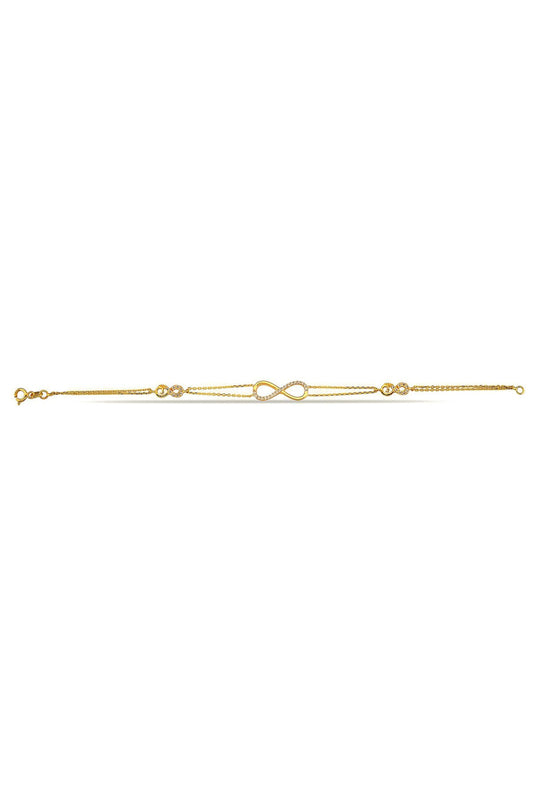 14K Gold | Armband mit Zirkonia BLK0105