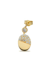 14K Gold | Ohrstecker mit Creole KP0258B
