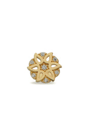 14K Gold | Ohrstecker mit Creole KP0283A