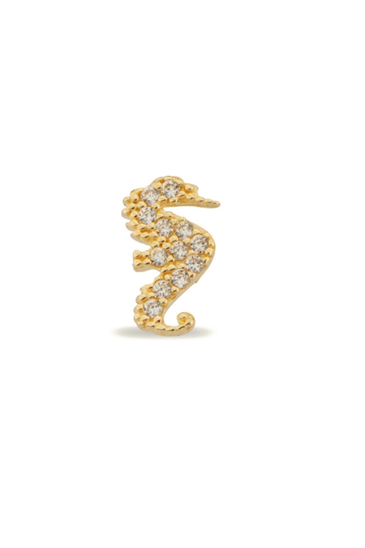 14K Gold | Ohrstecker mit Seepferdchen KP0369A