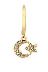 14K Gold | Ohrstecker mit Ay Yildiz Türkiye KP0406C