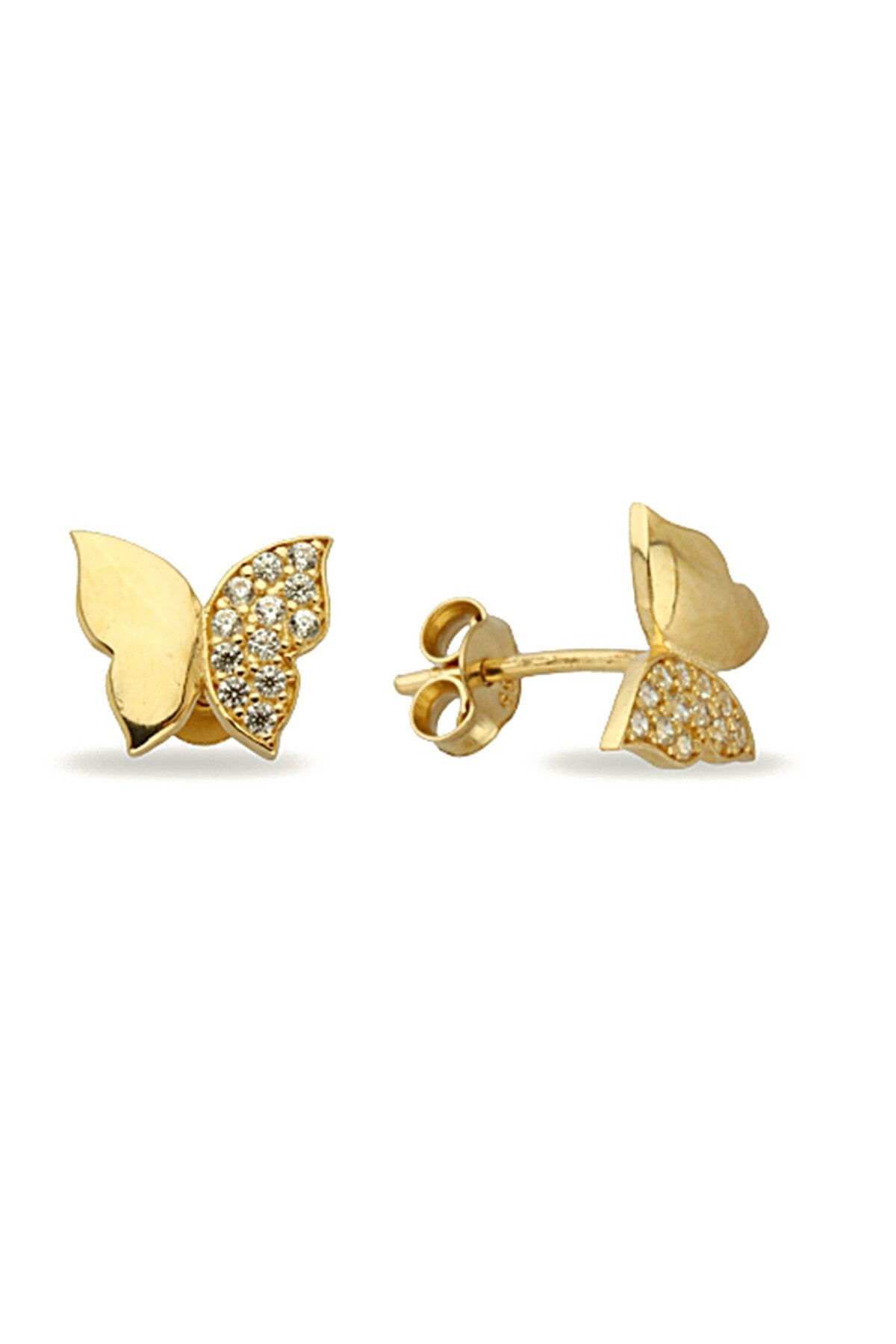 14K Gold | Ohrstecker mit Schmetterling KP500
