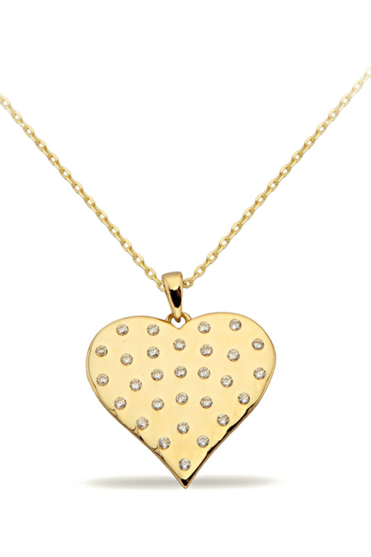 14K Gold | Halskette mit Herz K2878