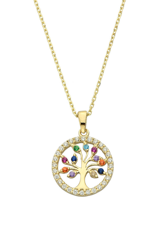 14K Gold | Halskette mit LebensBaum K3662B