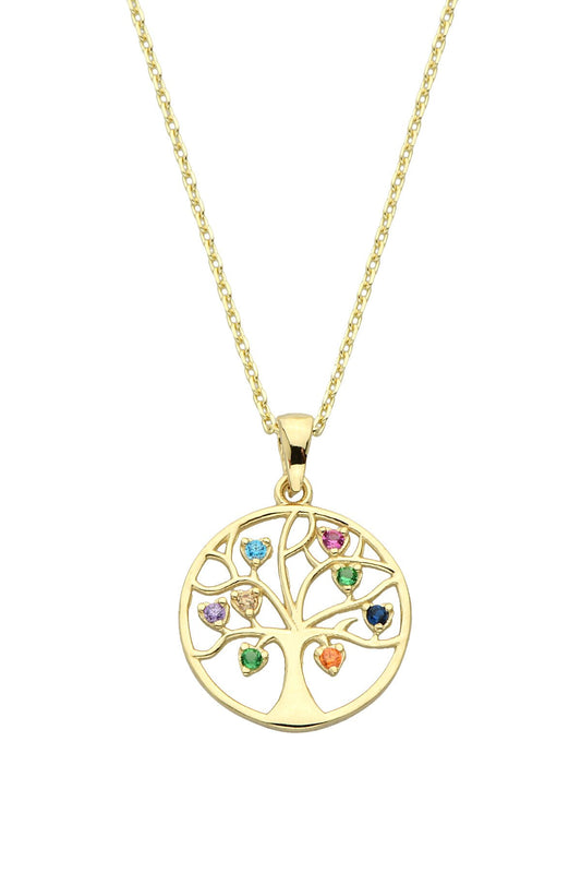 14K Gold | Halskette mit LebensBaum K3683