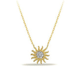 14K Gold | Halskette mit Creole K0103A