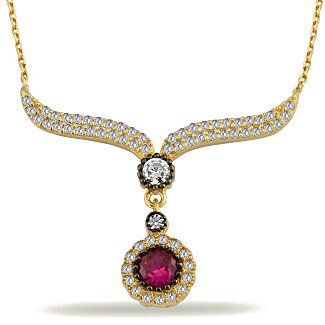 14K Gold | Halskette mit Zirkonia K0214B
