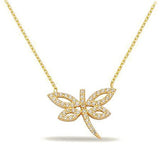 14K Gold | Halskette mit Libelle K0704
