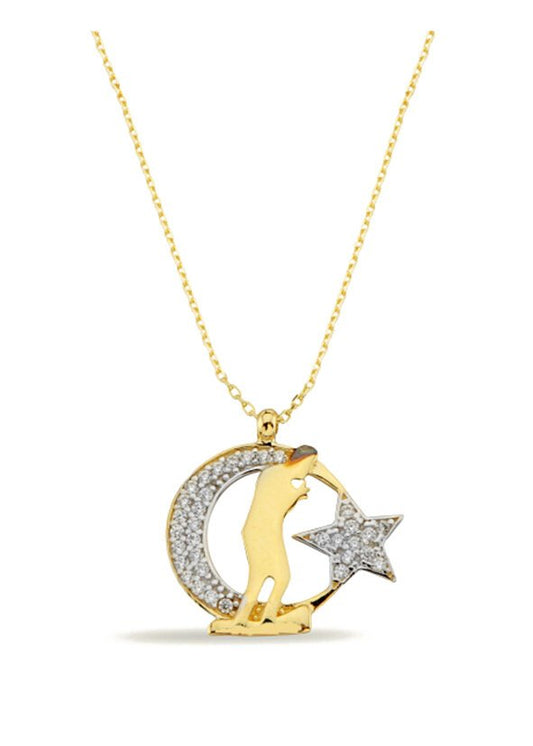 14K Gold | Halskette mit Atatürk Türkiye K1215A