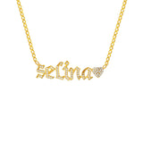 Namenskette mit Herz