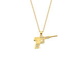 Pistole Kette mit Zirkonia