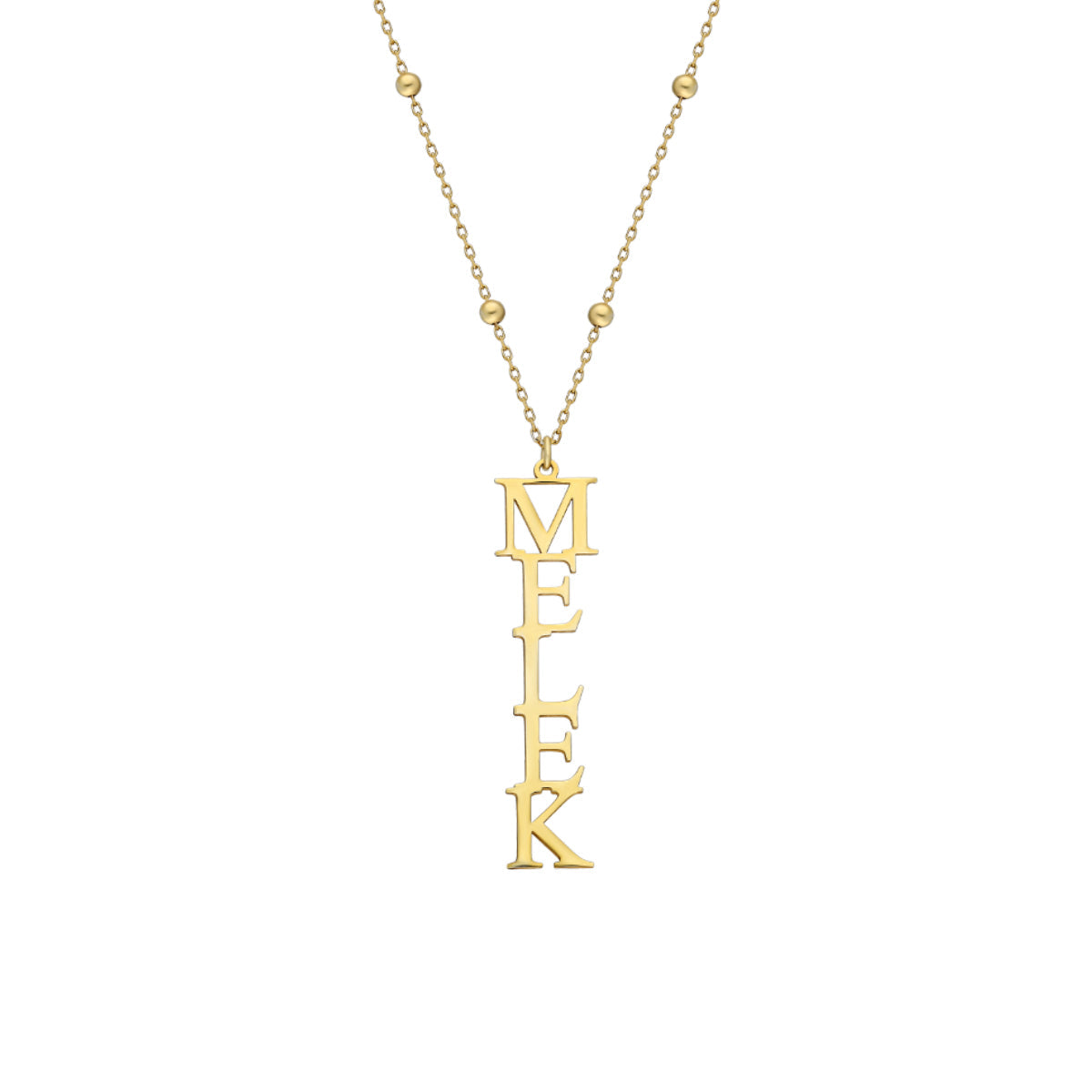 Vintage Senkrechte Namenskette (7143727562797)