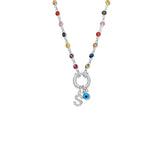 Rainbow Buchstaben Halskette mit Nazar