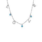 Namenskette mit Buchstaben und Nazar