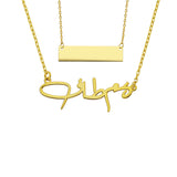 2er Gravur Kette Arabisch