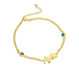 2er Nazar Namensarmkette