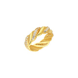 Wave Zirconia Ring