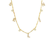 Namenskette mit Zirkonia Stein (7071612469293)