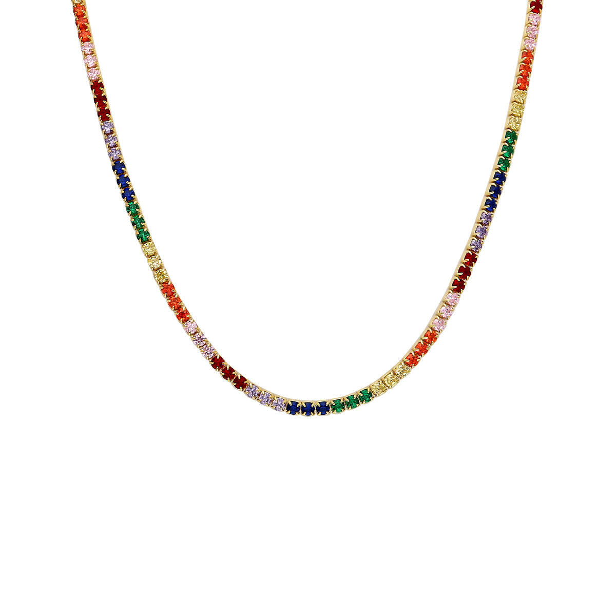 Full Chain Rainbow Halskette (7053542752301)