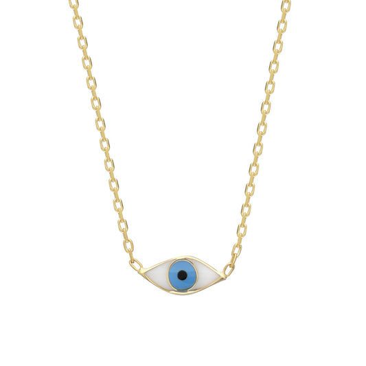 COLORFULL MINI EYE NECKLACE (8524014551383)