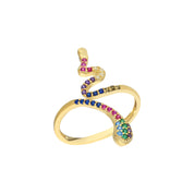 Colorfull Snake Ring (7165570842669)