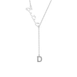 Namenskette Y mit Zirkonia Buchstabe