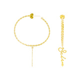 90´s Signatur Namens Ohrring