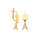 Herz Buchstaben Ohrring